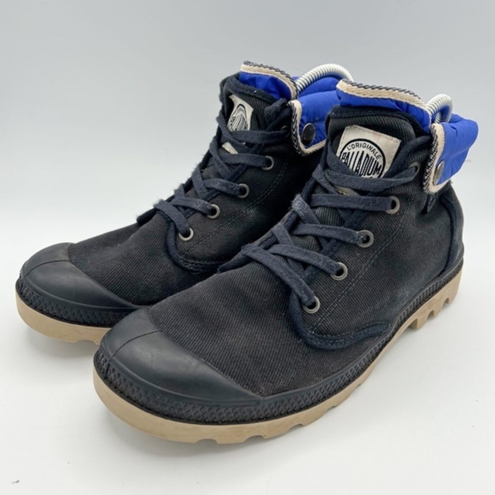 Palladium Hi Sock TFL F Navy Blue Womens Combat‎ Boots 9.5